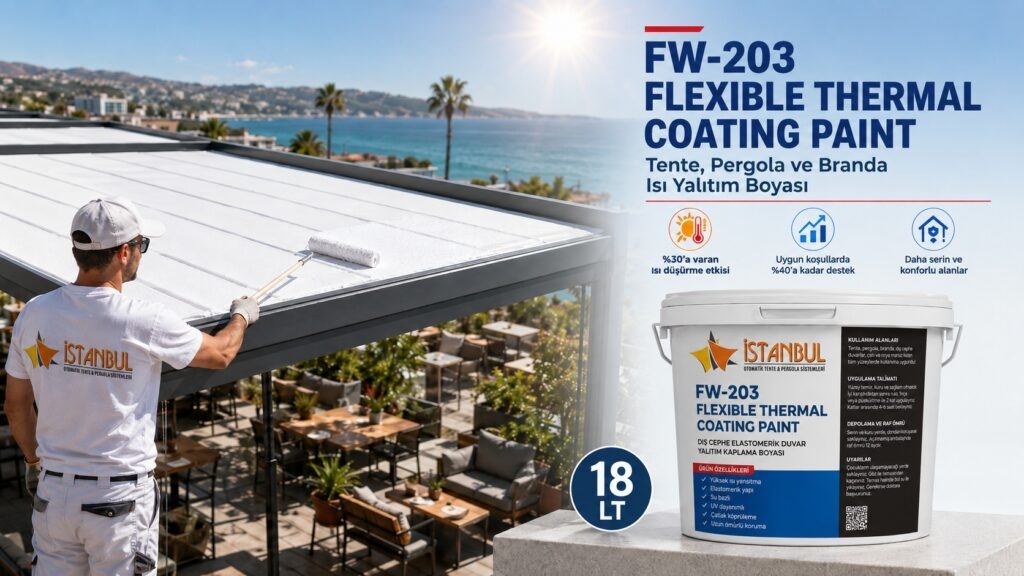 FW-203 Tente Pergola ve Branda Isı Yalıtım Boyası Ürün Görseli